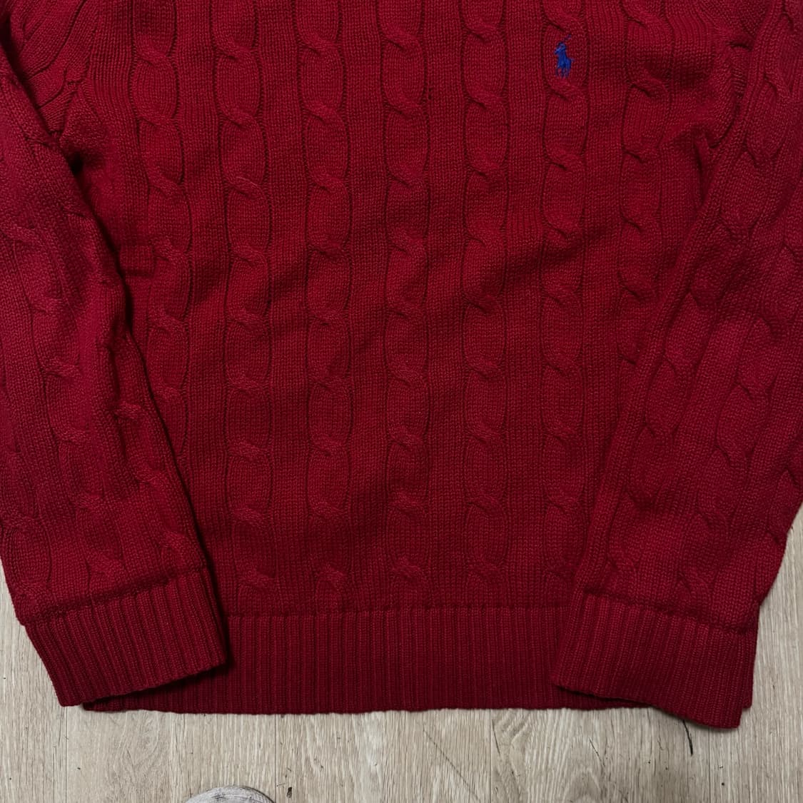 폴로 랄프로렌 라운드 꽈배기니트 L/100  상품이미지4