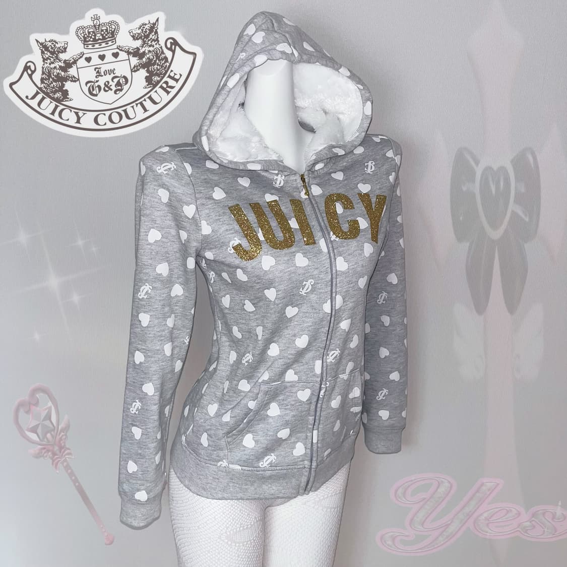 Juicy Couture 희귀매물 하트도트 베이비 갸루 대장템 상품이미지2