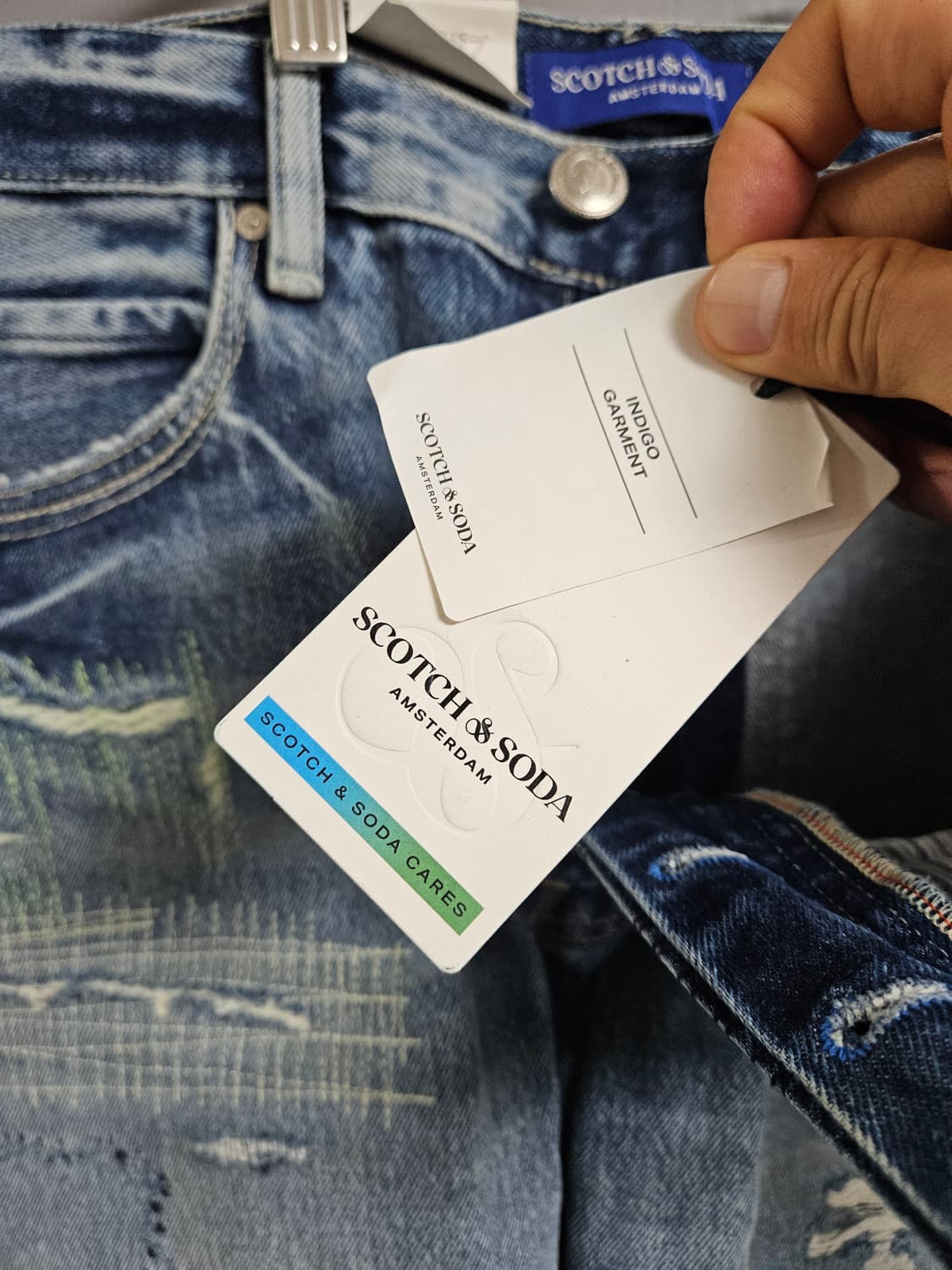 스카치 앤 소다 데미지 워싱 청바지 33/32 상품이미지10