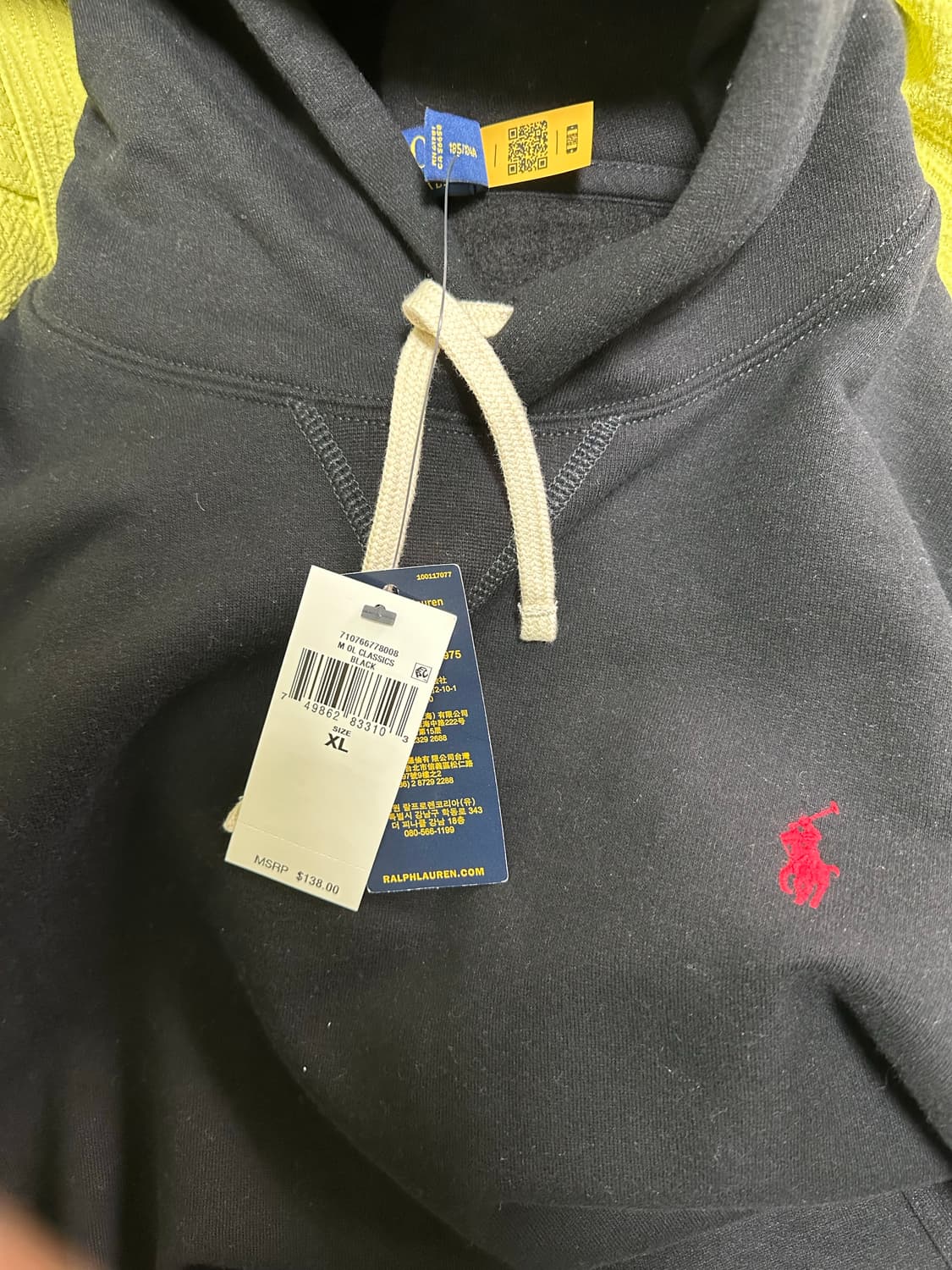 오늘만 이가격!!!!정품 폴로 랄프로렌 포니 자수 후드티 xl 105 상품이미지1