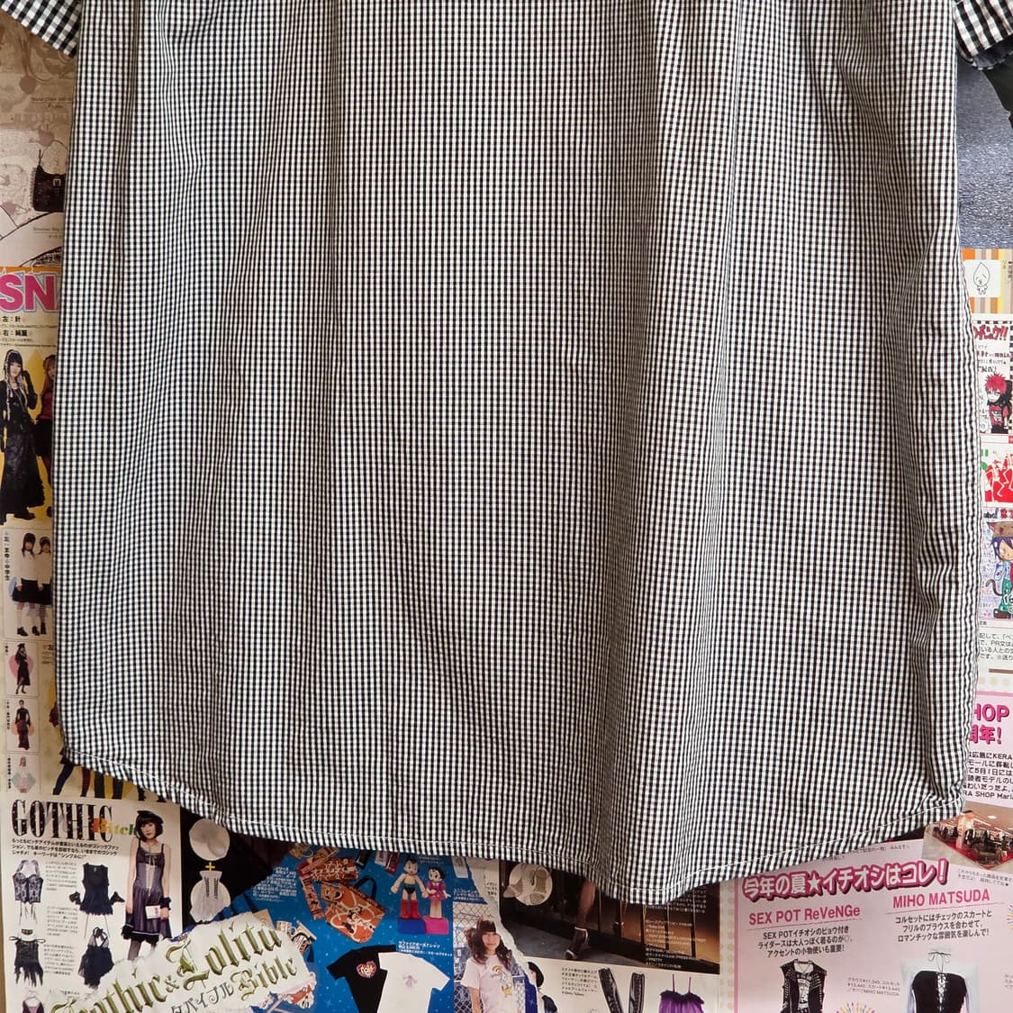 JPN 엑스라지 체크 배색 반팔 셔츠 상품이미지8