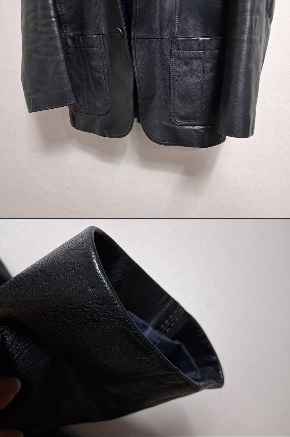 CARTE BLANSHE 산양 가죽쟈켓 남성 슬림100 L 상품이미지5