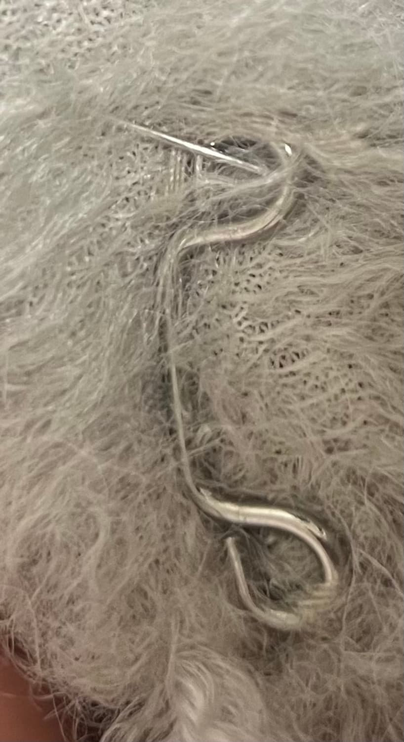 플레이스스튜디오 컬리 부클 헤비 에코 소프트 퍼 하프 후드 코트 그레이 상품이미지2