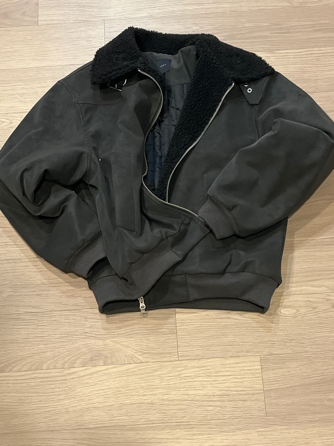 스웨이드 레더 무스탕 자켓 상품이미지1