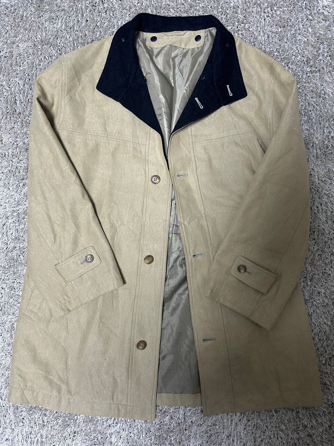 일본판 캐시미어 스웨이드코트 사이즈 105~110 상품이미지3