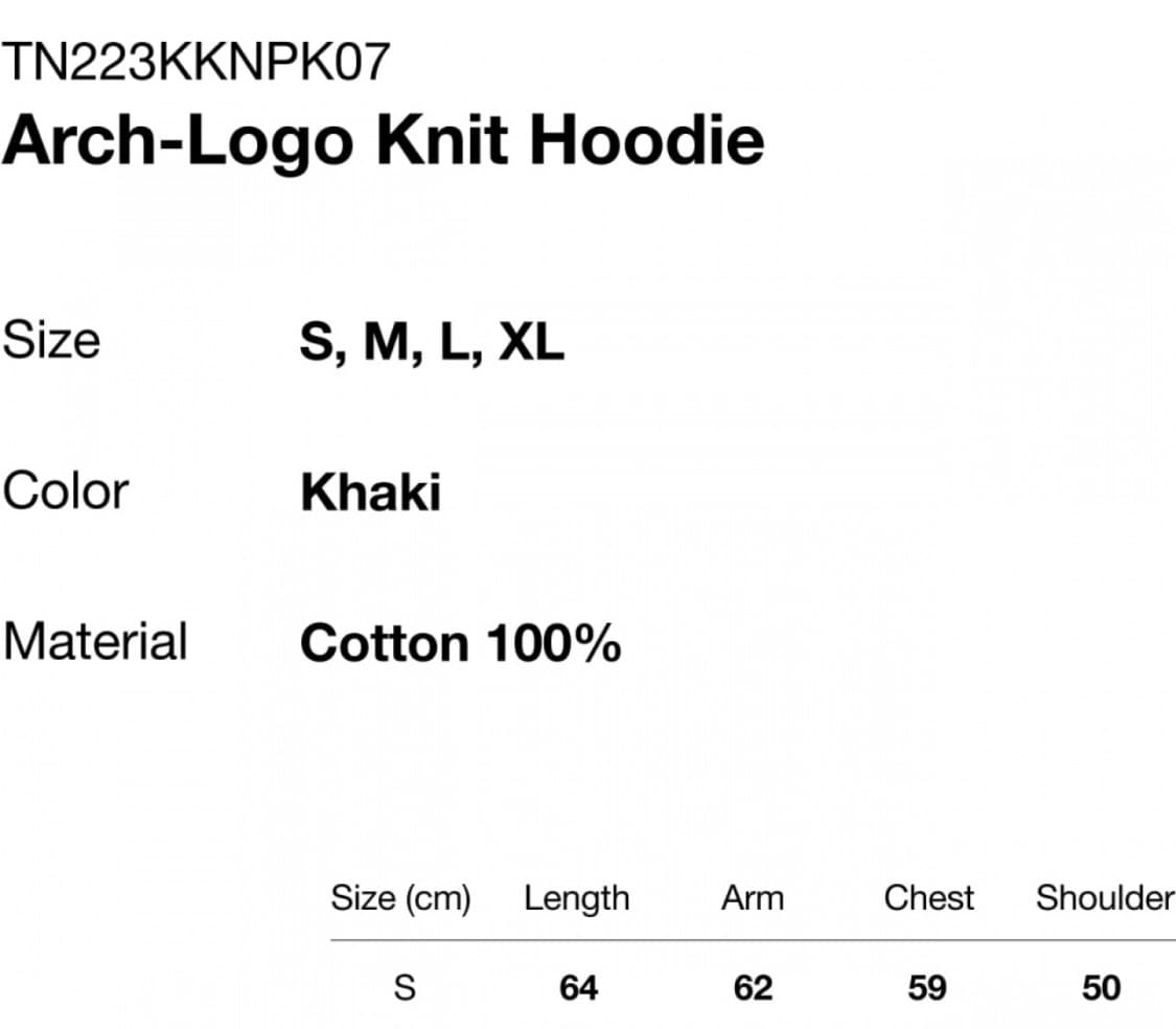 디스이즈네버댓 니트 후디 카키 S 상품이미지2