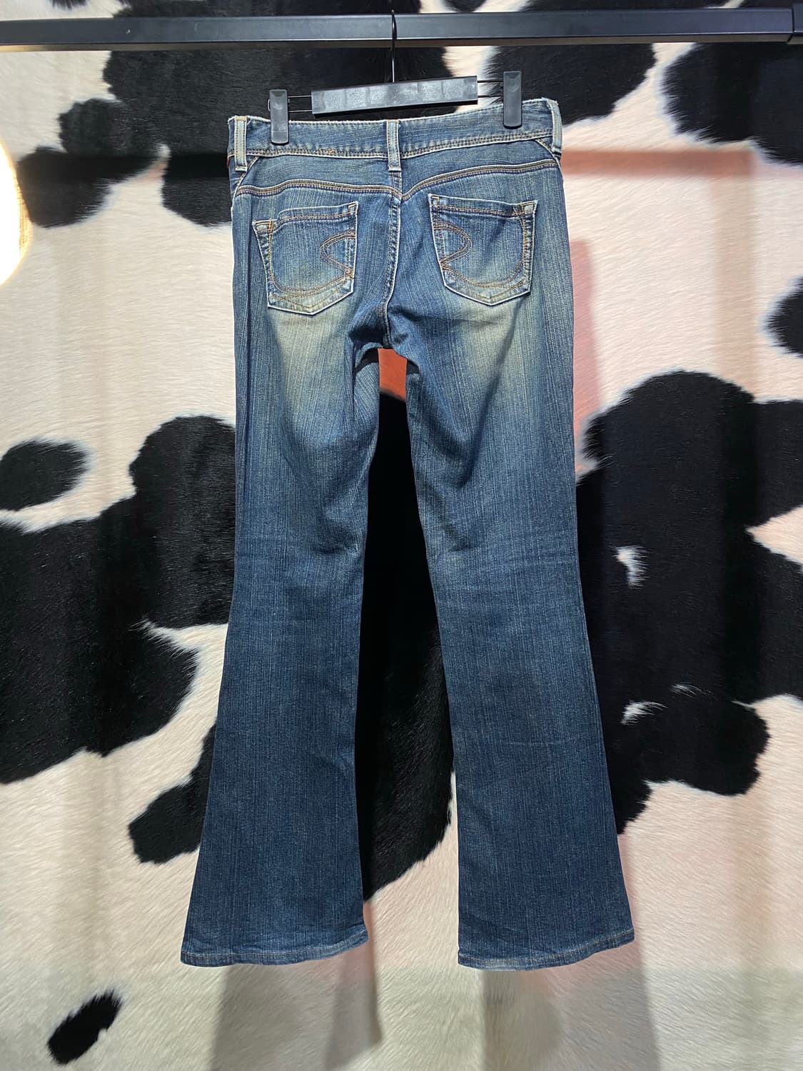 Japanese vtg 워싱 디테일 로우라이스 부츠컷 데님 상품이미지6