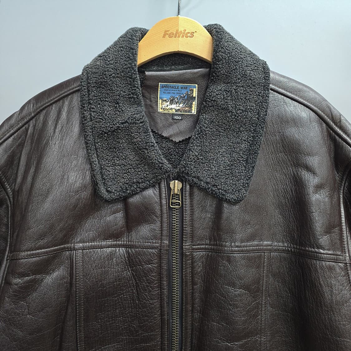 스펙타클워(Spectacle War) 무스탕 가죽 자켓 100 상품이미지2