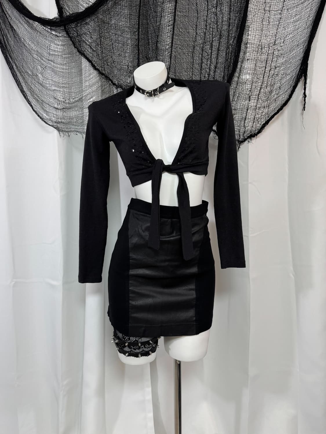 spangle crop cardigan 상품이미지1