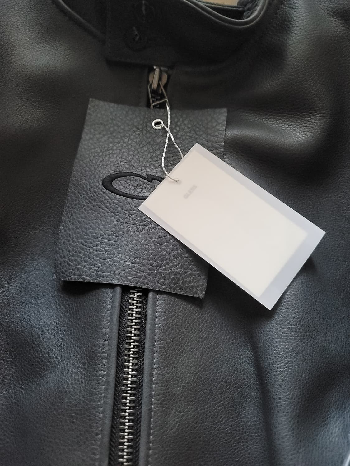 [1]GLESS 글레스 레더 헤링턴 자켓 블랙 상품이미지4