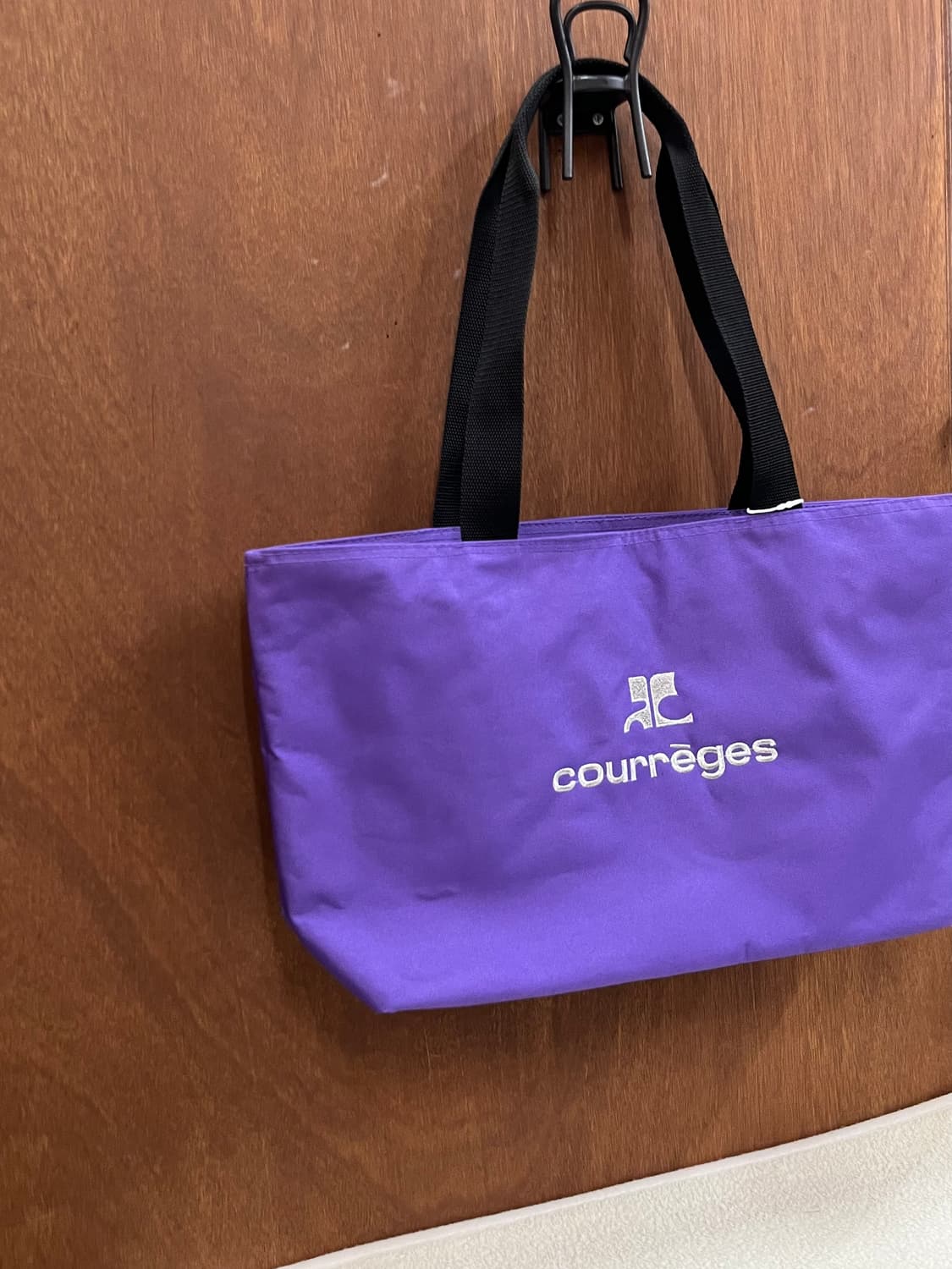 꾸레쥬 로고 쇼퍼백 퍼플 상품이미지2
