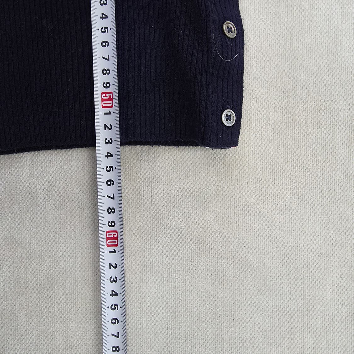 [실측확인] 고급 완장 클래식 브이넥 가디건 1229J 상품이미지7
