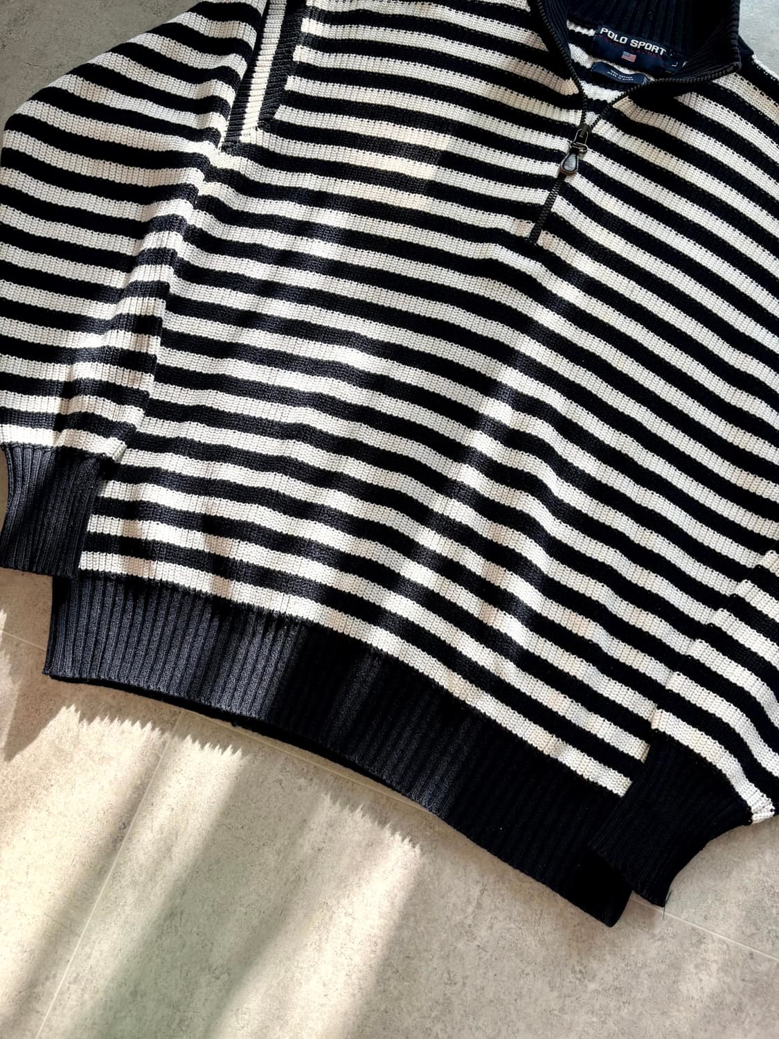90's 폴로 스포츠 1/4 Zip-Up 풀오버 니트 L 상품이미지3