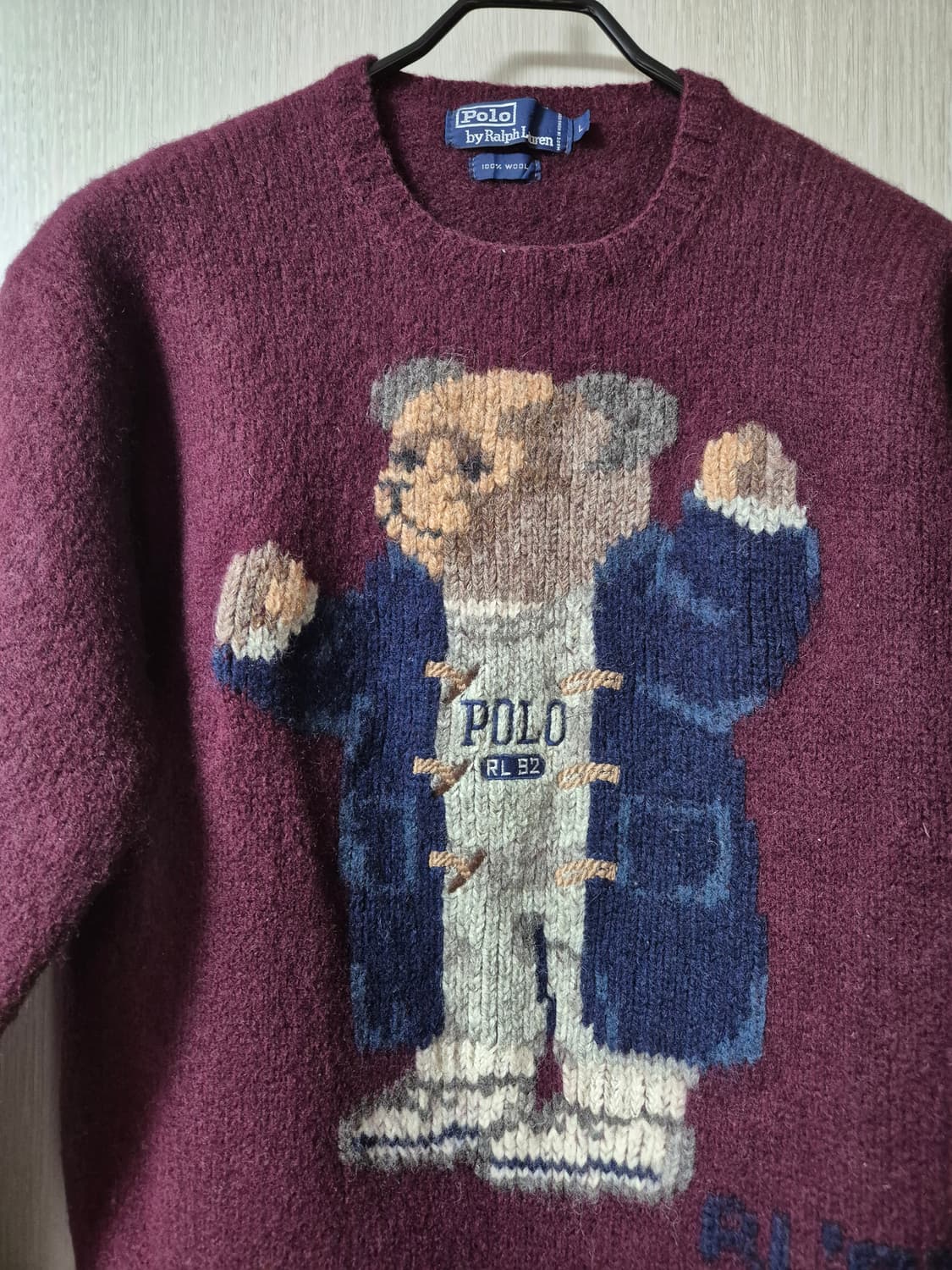 (정품) 폴로 랄프로렌 90s 92RL 오리지널 베어니트 상품이미지4