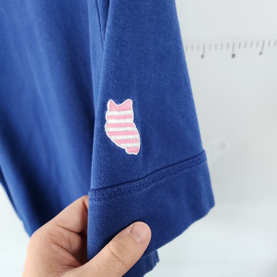 럭키슈에뜨 고양이 자수 반팔 티셔츠 상품이미지5