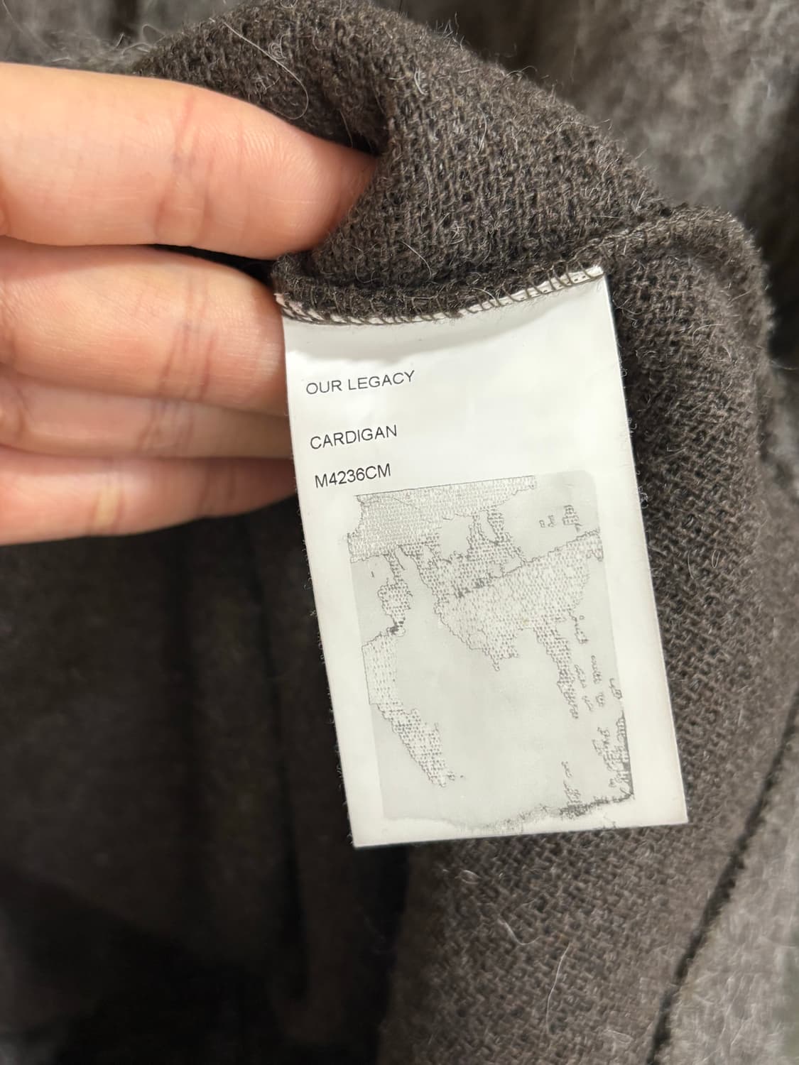 아워레가시 모헤어 몰 가디건 그레이 상품이미지6