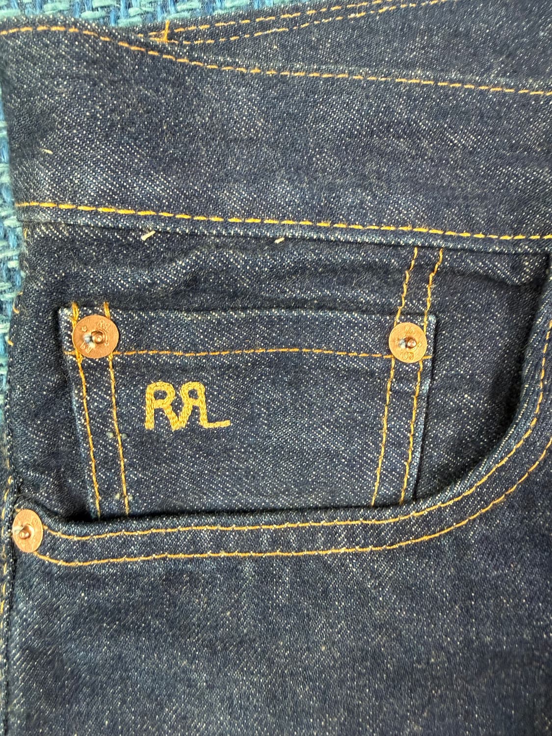 [RRL] 더블알엘 슬림핏 저팬 워븐 셀비지 데님 팬츠 상품이미지9