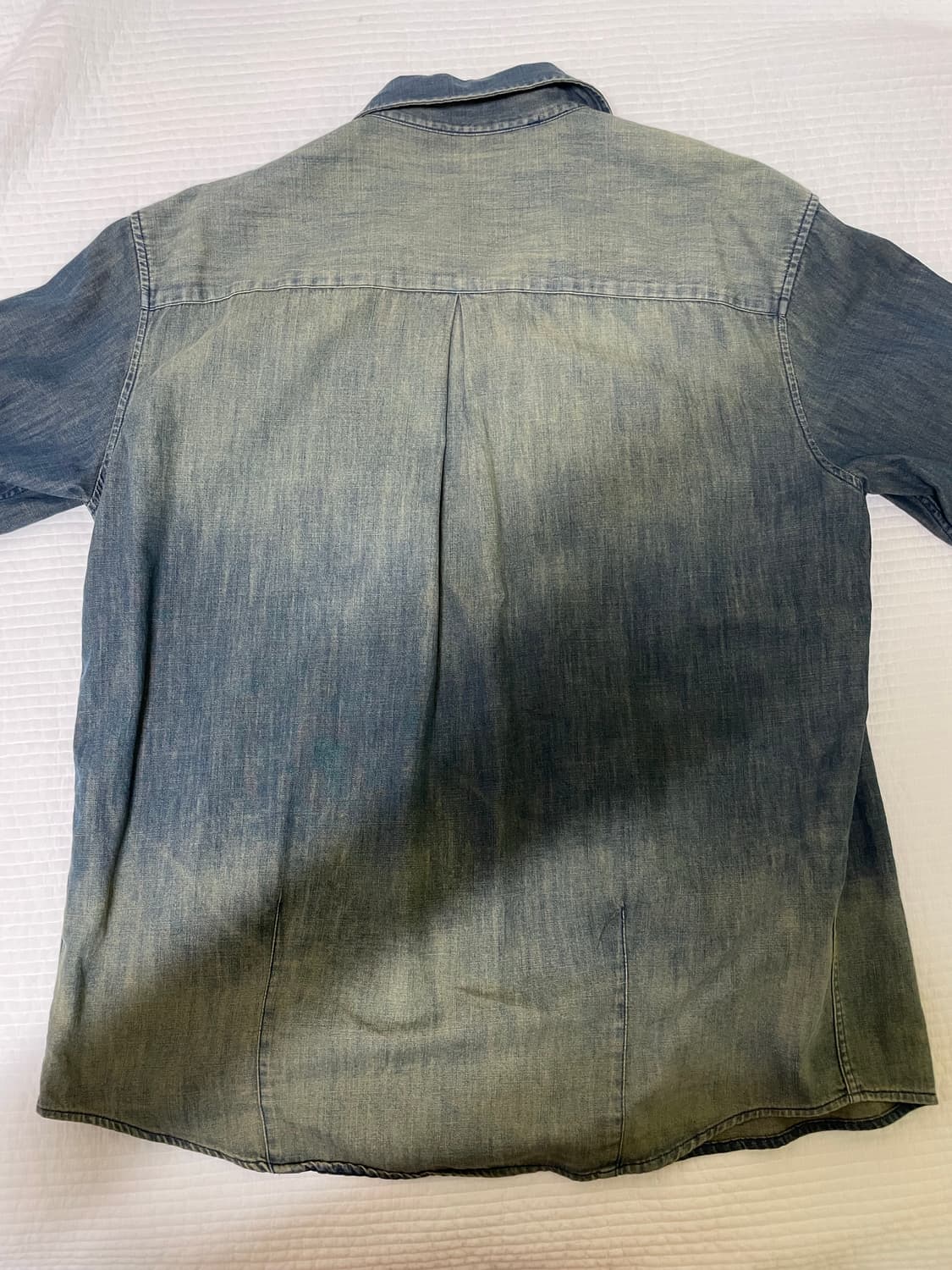 [2] 해칭룸 Vented Shirt Denim 데님 반팔셔츠 상품이미지4