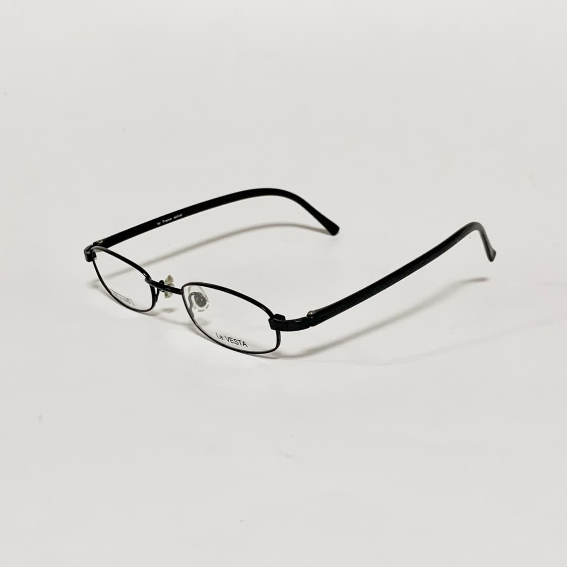 932 데드스탁 블랙 오벌 슬림 직사각 초경량 빈티지안경 픽키 상품이미지3