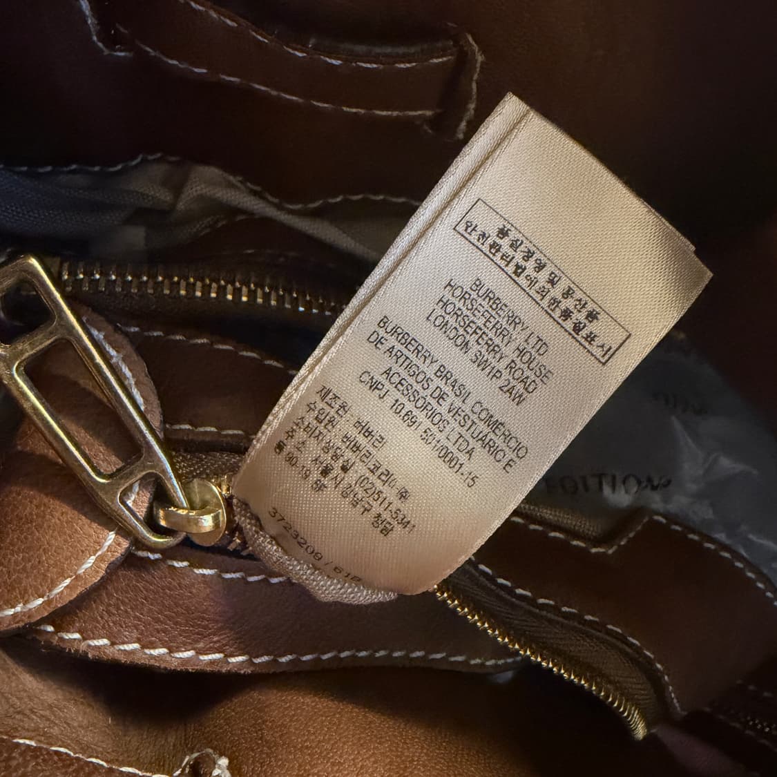 Burberry 빈티지 버버리 램스킨 토트백 상품이미지5