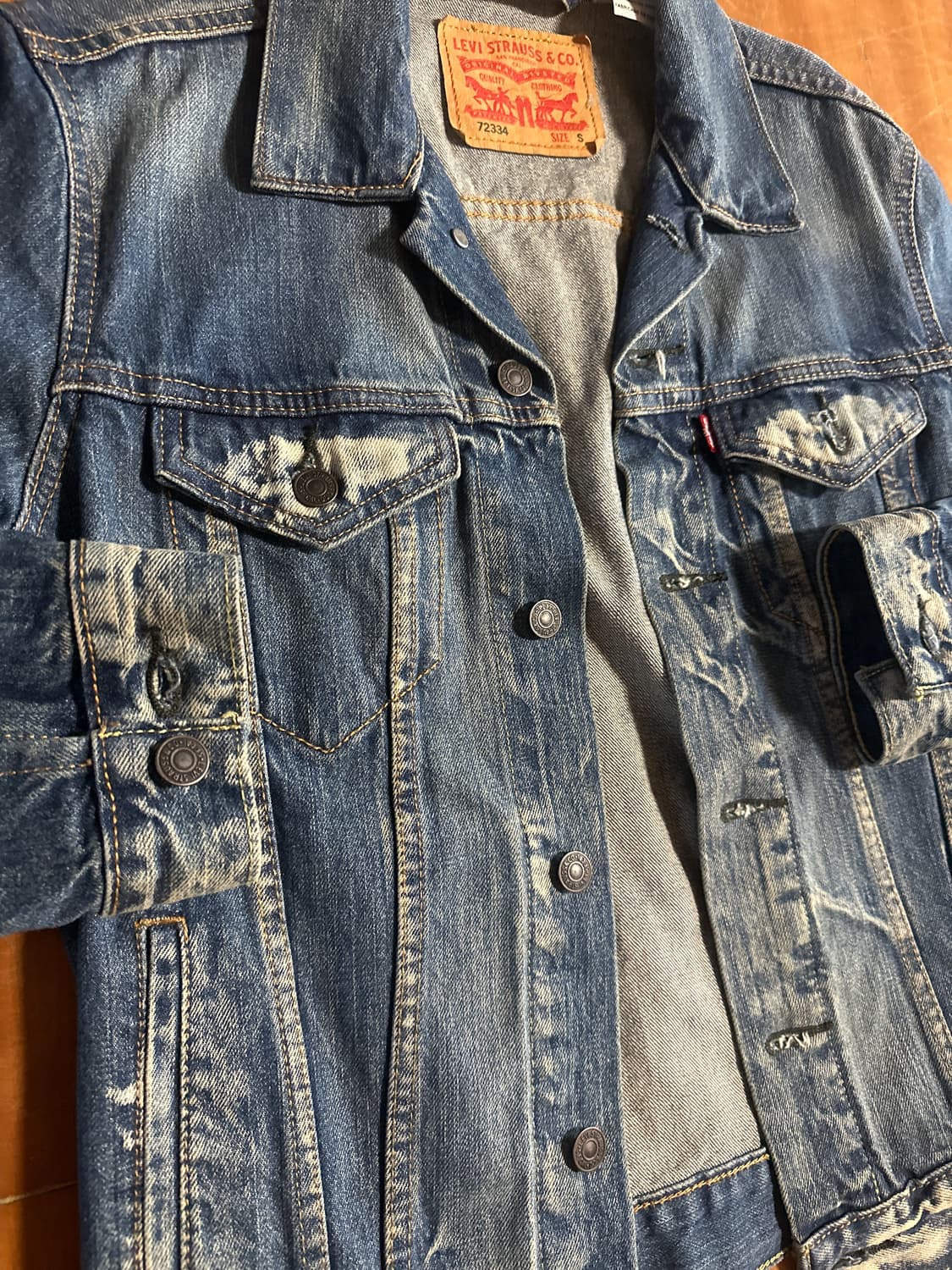 LEVIS 72334 type3 워싱 리바이스 중청 데님 자켓 상품이미지2