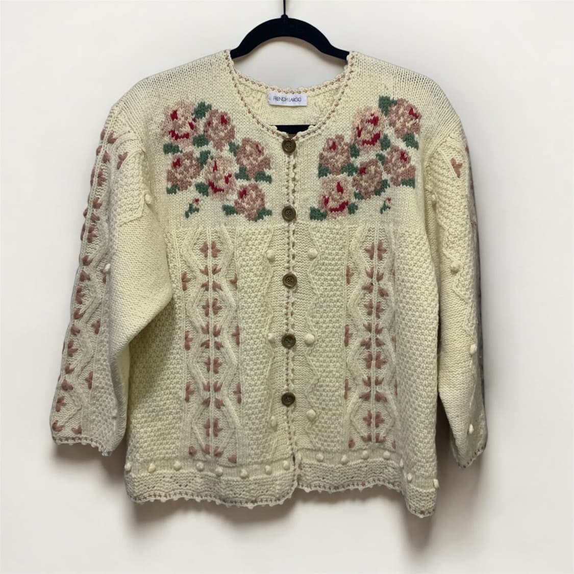 모리걸 빈티지 하구미 꽃자수 가디건 모100 상품이미지1
