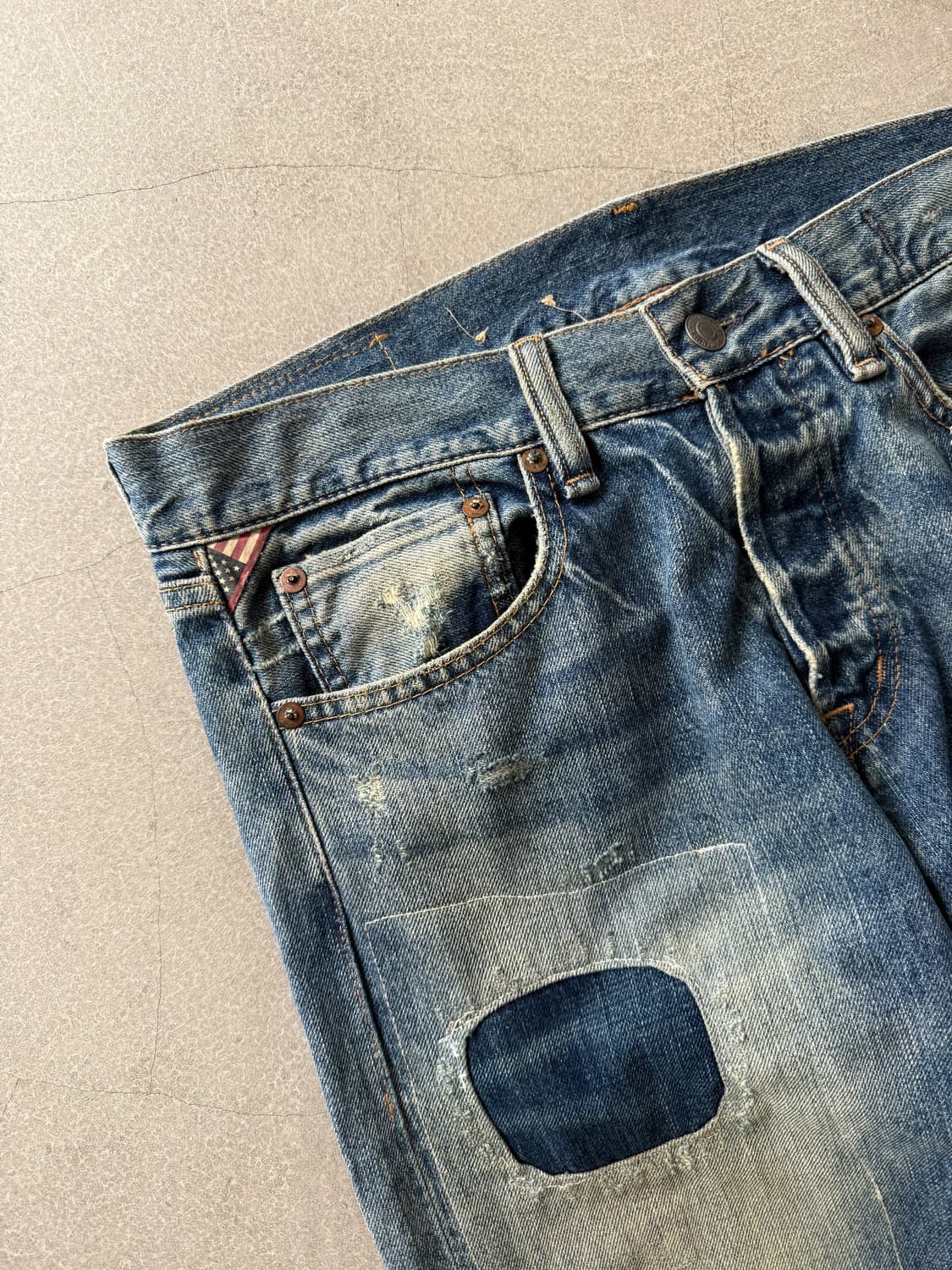 Denim and Supply Patchwork Denim Pants 상품이미지3