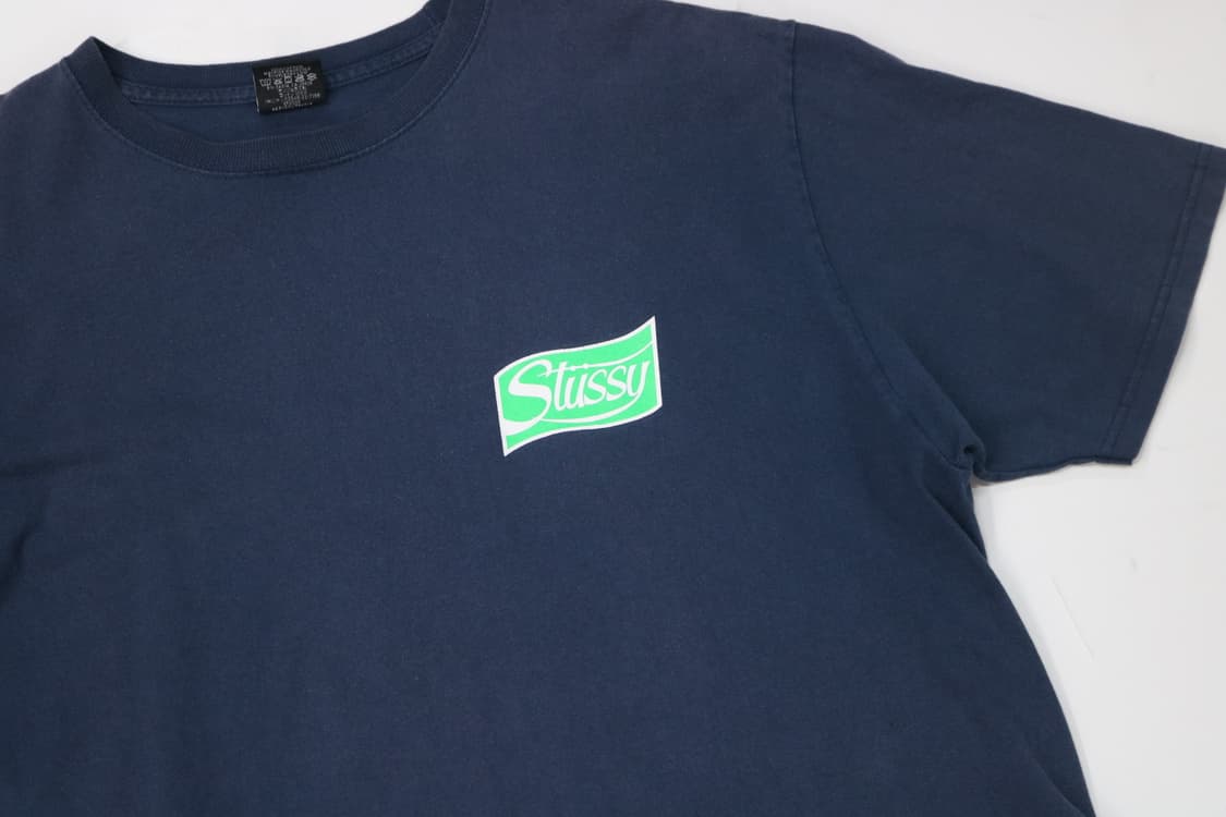 Stussy 스투시 캔 크러쉬 로고 네이비 반팔 티셔츠 (L) 상품이미지6