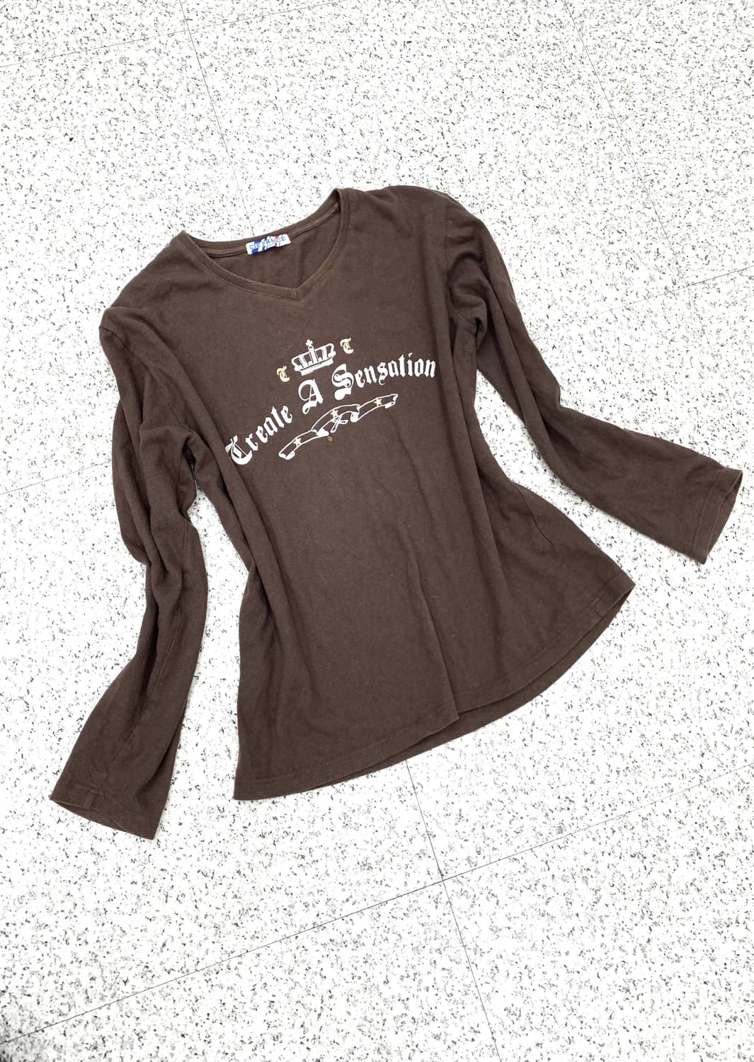 Brown y2k mood sleeve 상품이미지5