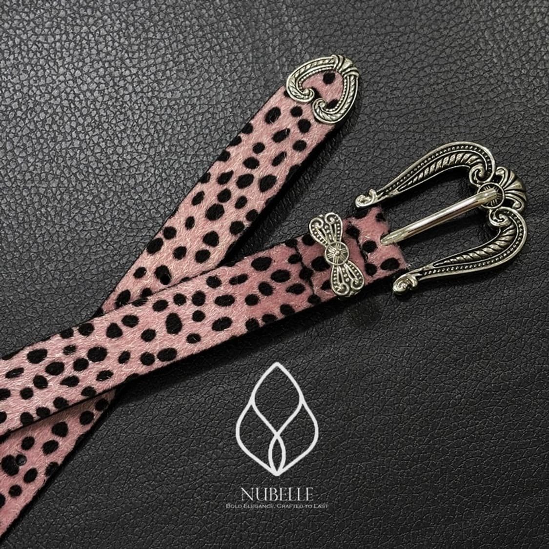 🌗 Leopard western belt / 호피 송치털 웨스턴 벨트 상품이미지7