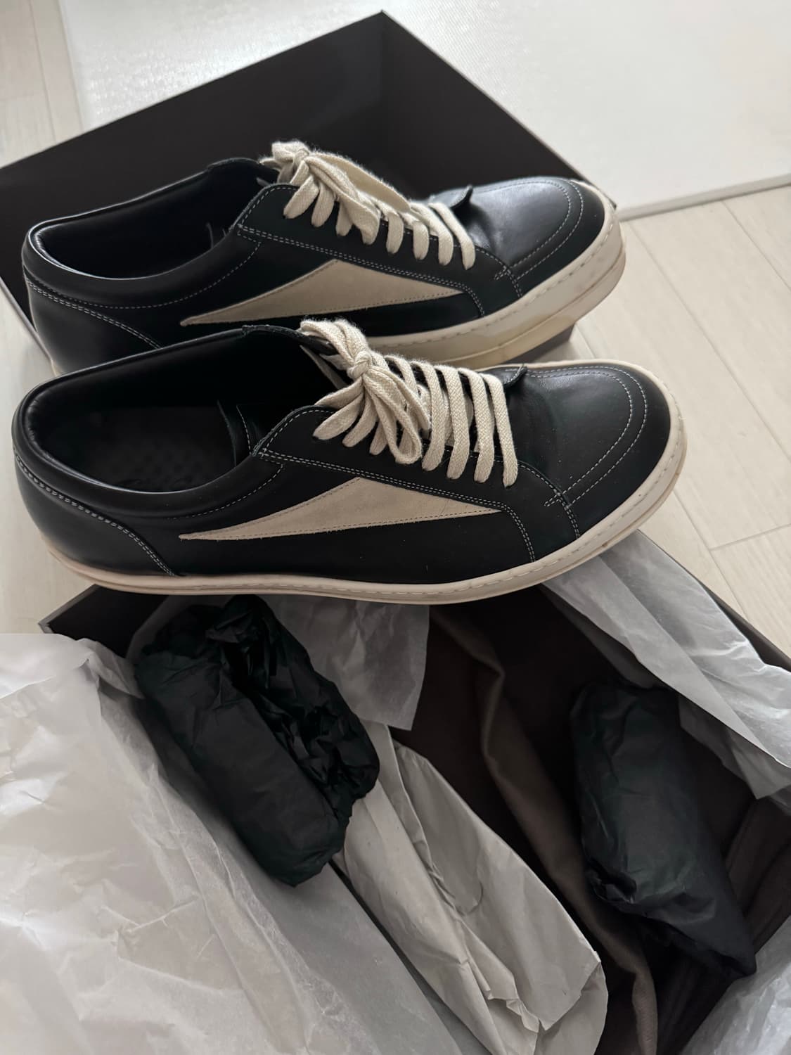 (45)릭오웬스 반스(릭반스 레더) 상품이미지4