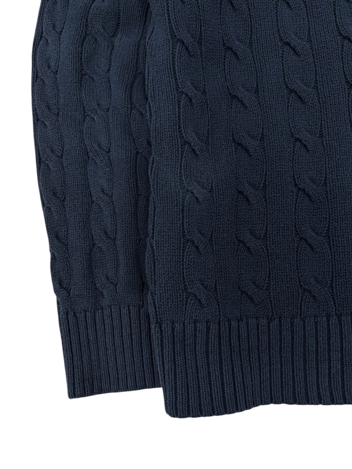 폴로 케이블 꽈배기 니트 네이비 (L) 상품이미지6