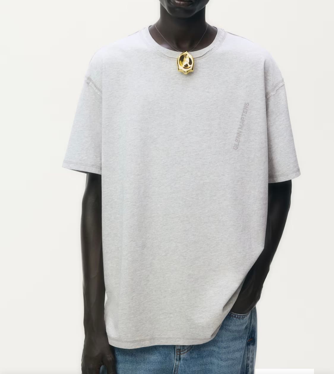 [새상품] H&M 글렌마틴스 티셔츠 그레이 L 상품이미지2