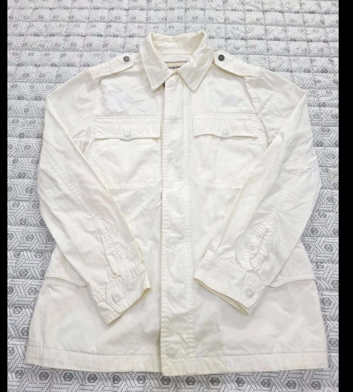 한섬 쟈딕앤볼테르 Zadig&Voltaire 아이보리 셔츠 자켓 S 상품이미지1