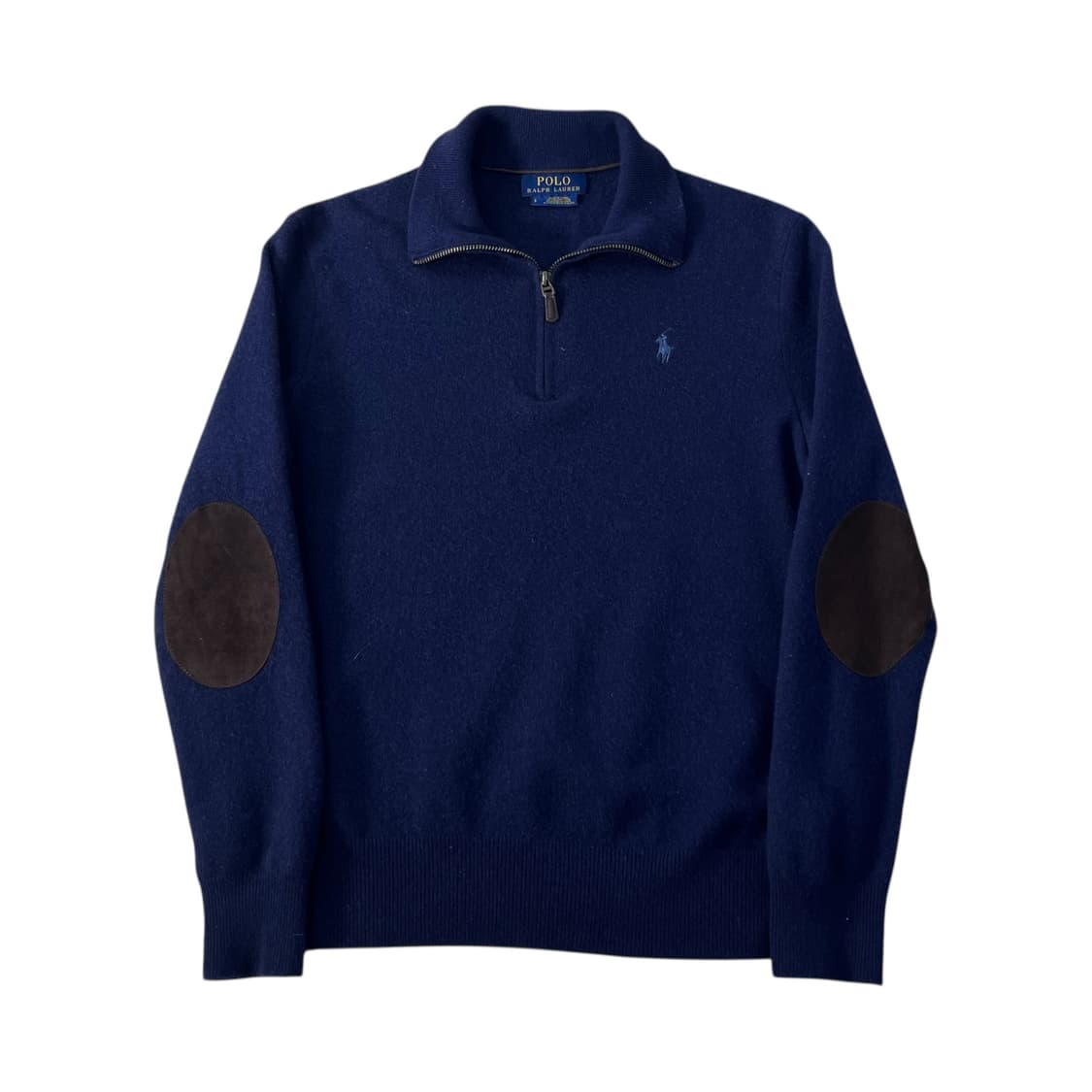95 폴로랄프로렌 엘보우 패치 울 반집업 니트 상품이미지1