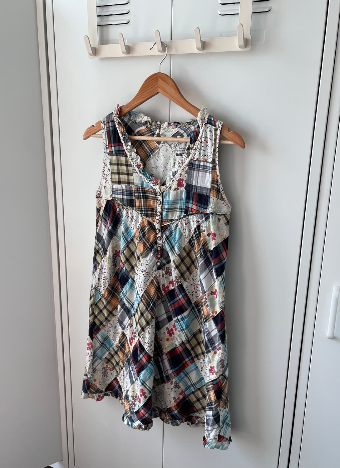 Honeysuckle rose 패치워크 하구미 나시 원피스  상품이미지1