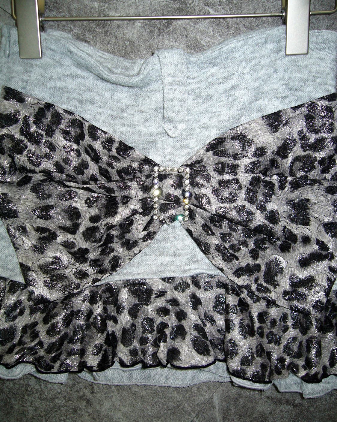 d.i.a Grey Leopard Ribbon Skirt 상품이미지4