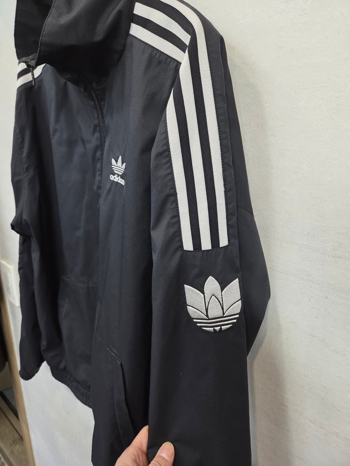 아디다스 트레포일 삼선 우븐 트랙차켓 L 상품이미지6