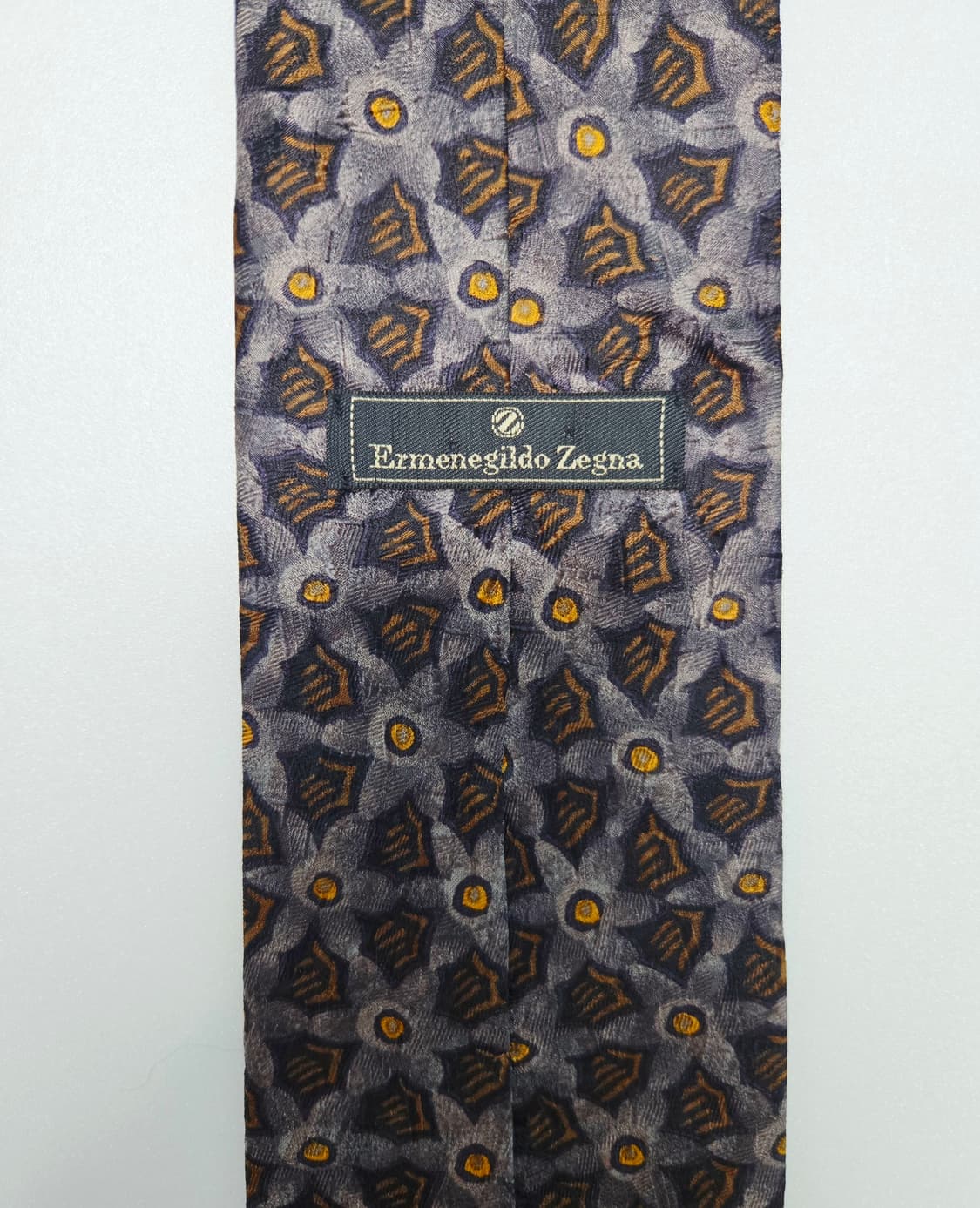 에르메네질도 제냐 실크100 그레이 넥타이 상품이미지5