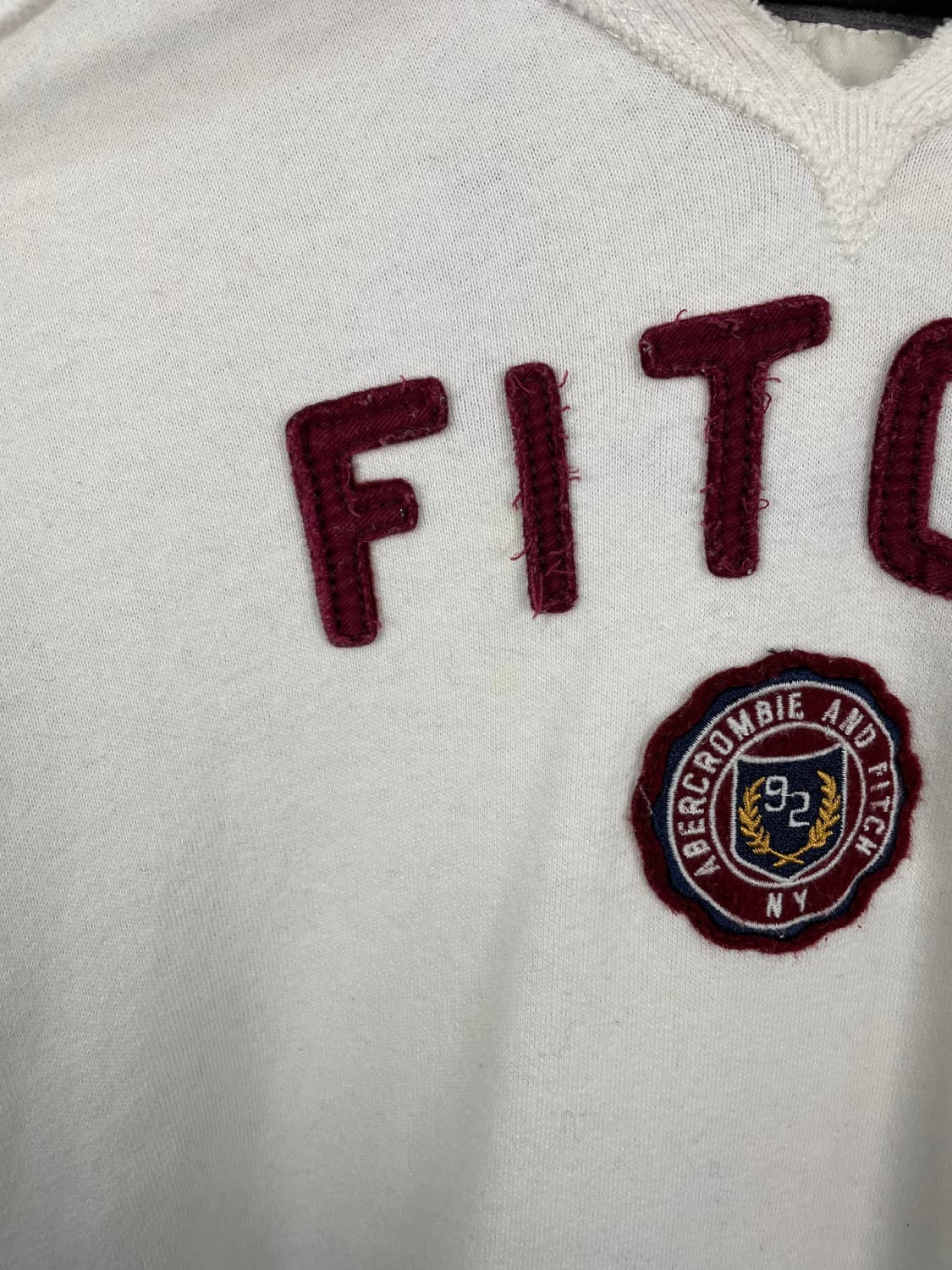 아베크롬비 아이보리 후드티 M <663> 상품이미지3