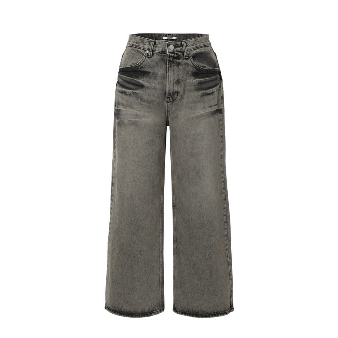 카키포인트 워싱 와이드 데님 팬츠 상품이미지2