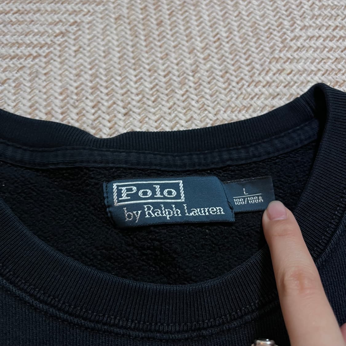 [정품] 폴로 네이비 / 레드포니 기모 맨투맨 [ L ] 상품이미지4