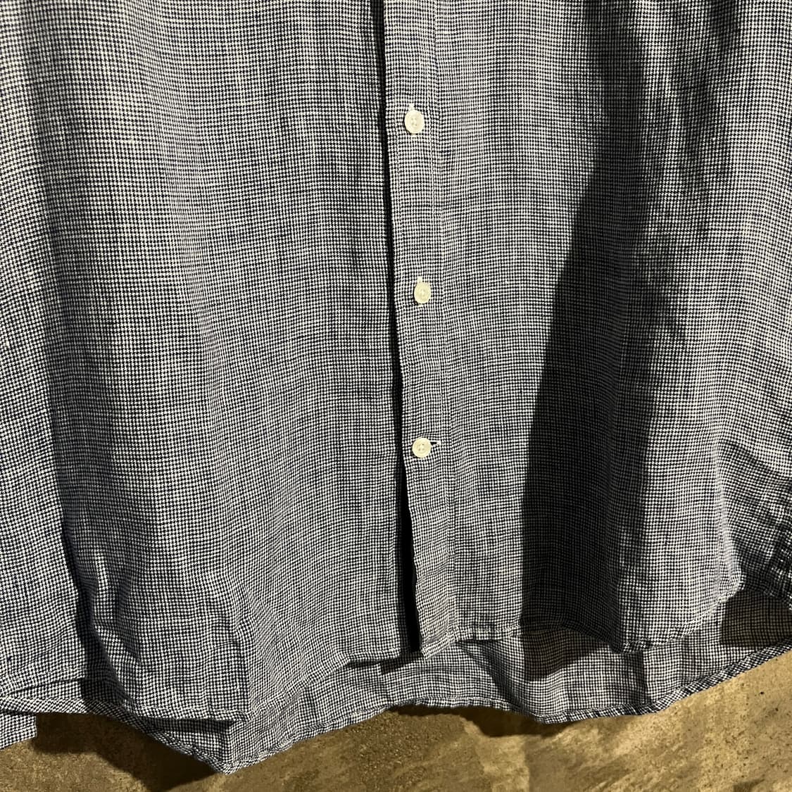 라코스테 린넨 체크셔츠 상품이미지3