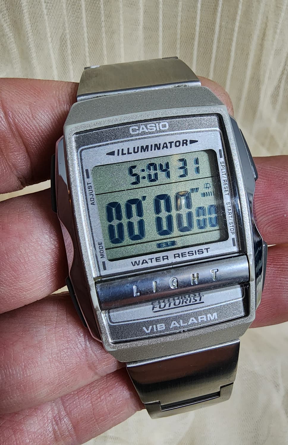 빈티지 카시오 퓨처리스트 A220 디지털 메탈시계 상품이미지8