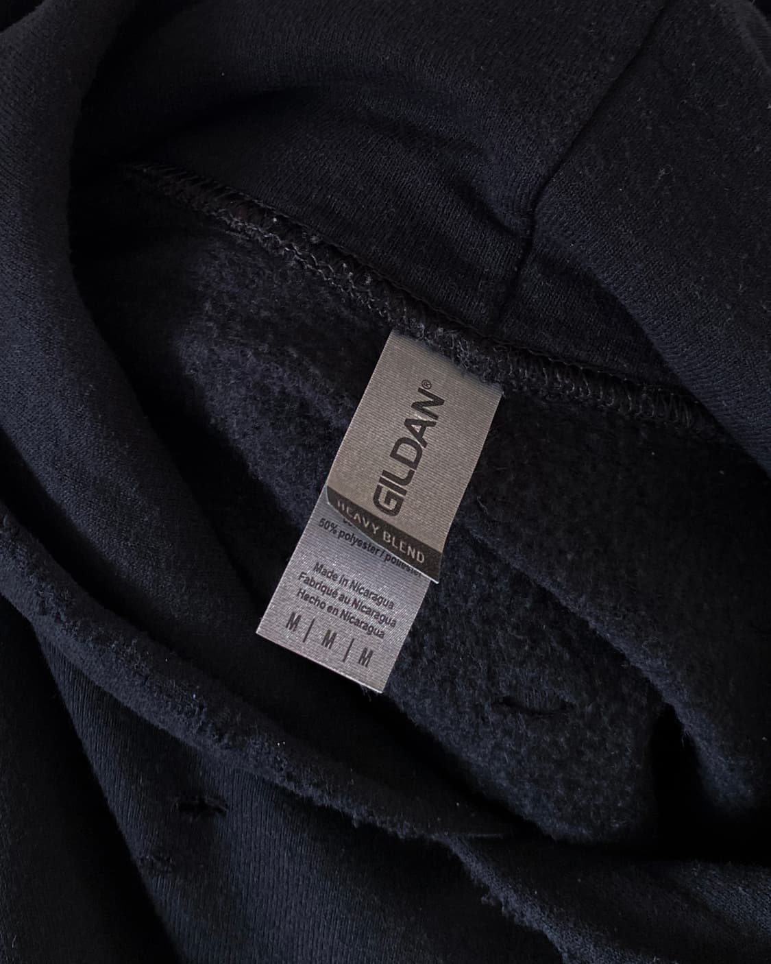 너바나 디스트로이드 블랙 후드티 상품이미지8