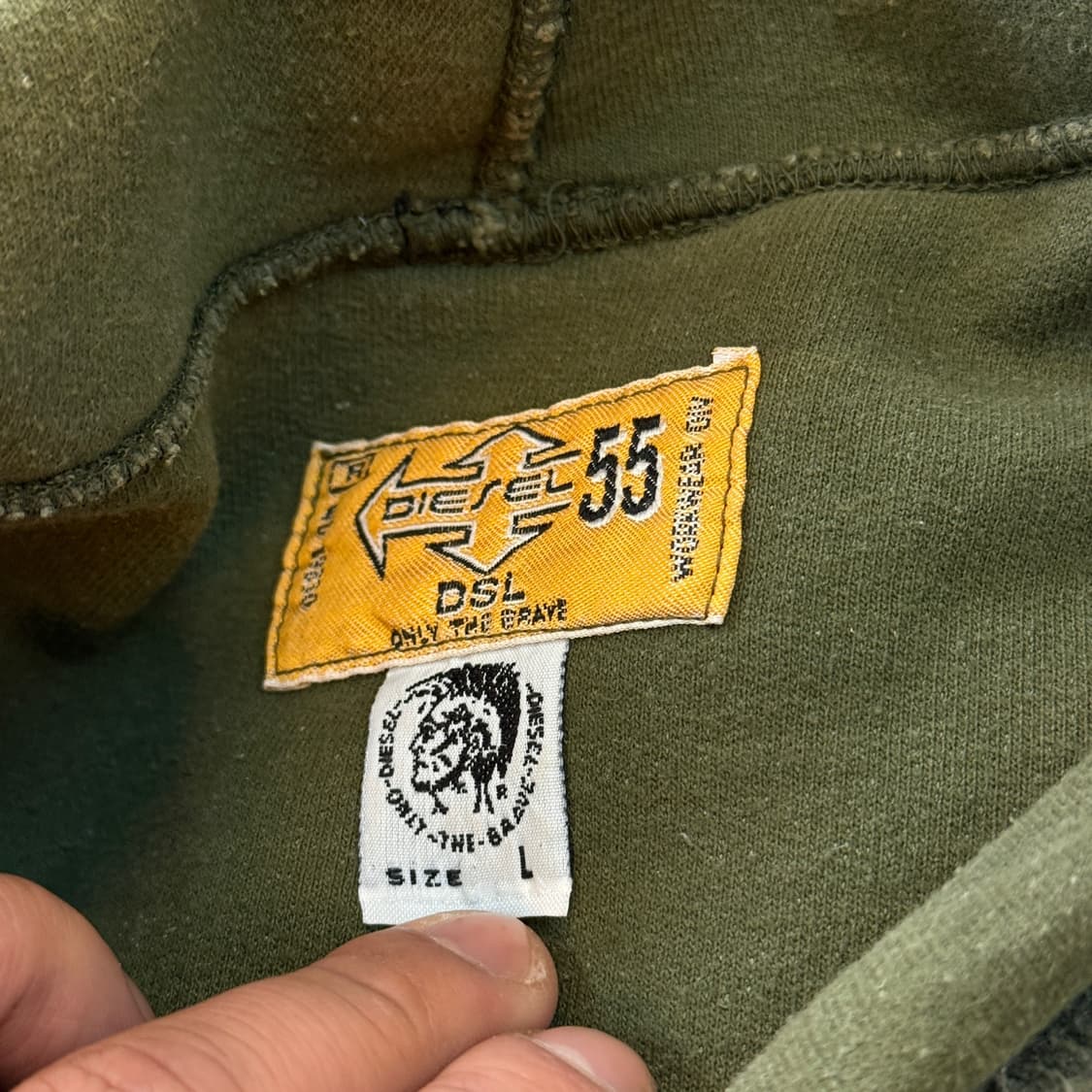 90S 디젤 밀리터리 리버서블 스웻셔츠 이탈리아생산 상품이미지7