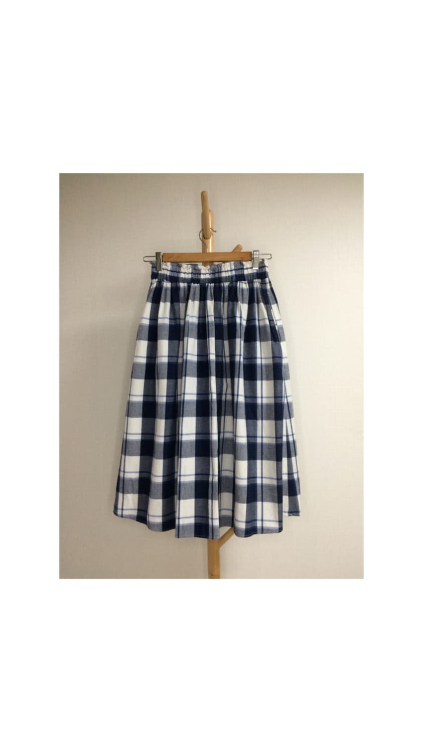 Ray beams 레이빔즈 네이비 체크 스커트 상품이미지5