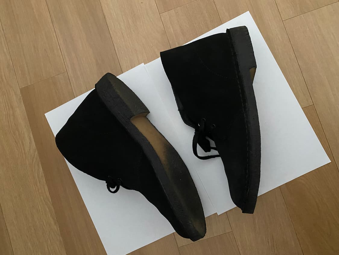 클락스 데저트 부츠 블랙 스웨이드 uk 7.5 상품이미지5