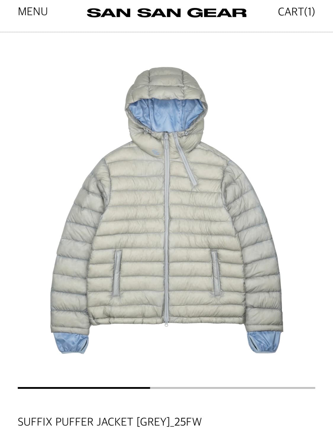 산산기어 서픽스 푸퍼 경량패딩 상품이미지1