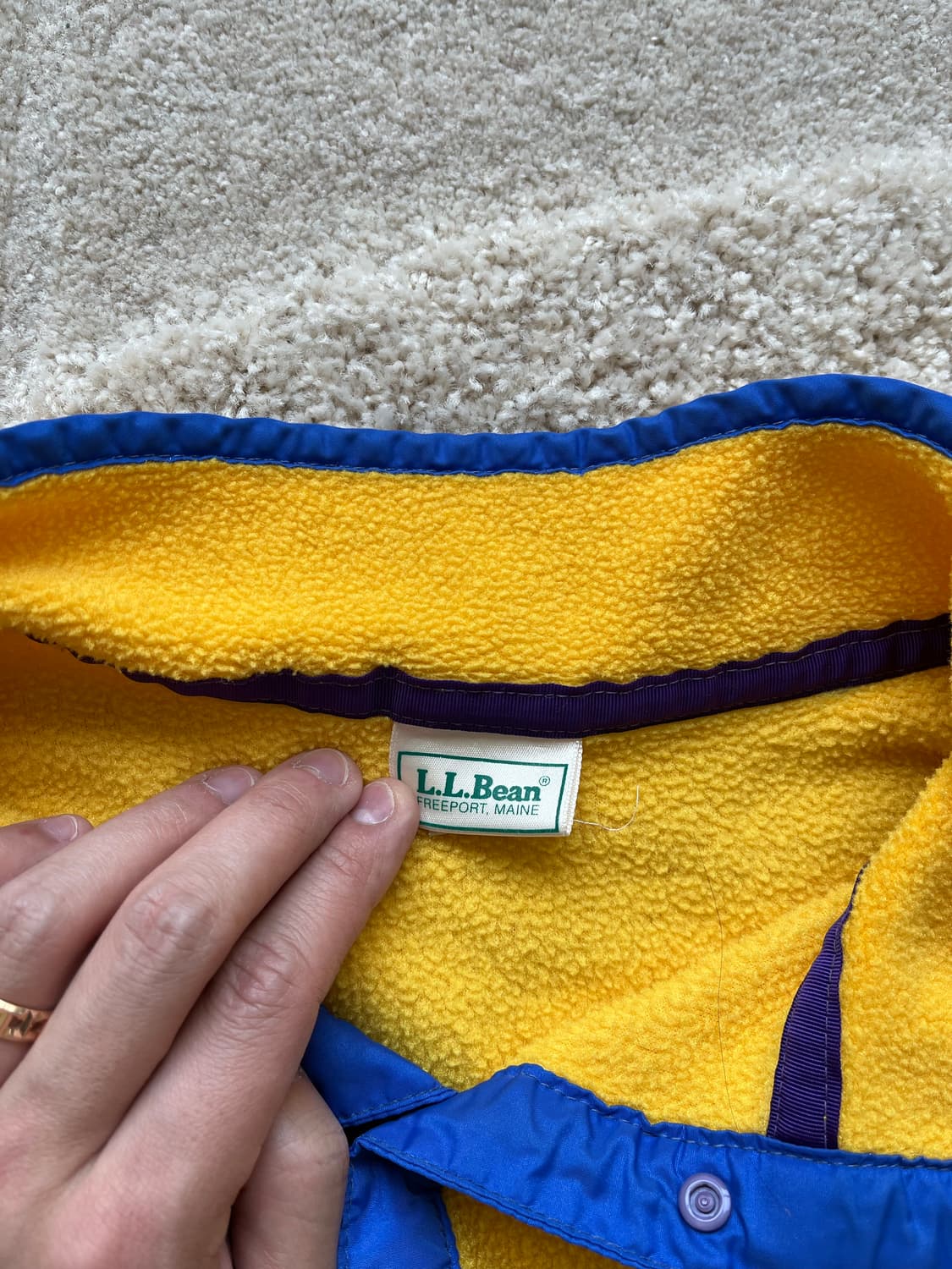 90s 엘엘빈 스냅 플리스 풀오버 (100–103) 상품이미지4